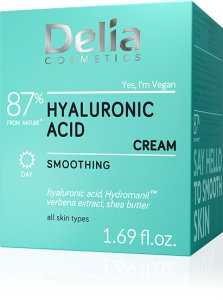 Delia Kwas hialuronowy - 87% składników z natury - Krem na dzień o działaniu wygładzającym 50ml 2