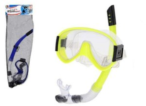 Gogle do nurkowania z rurką Colorbaby Aqua Sport Żółty Niebieski 1