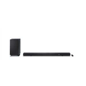 Sharp | 5.1.2 Dolby Atmos/DTS:X Soundbar with Wireless Subwoofer | HT-SBW55121(BK) | 650 W | Bluetooth | Black | Wireless connection 1