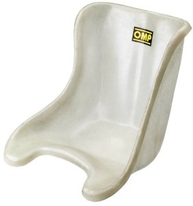 Fotel Wyścigowy OMP Carbon 38 kart Biały Płaski 1