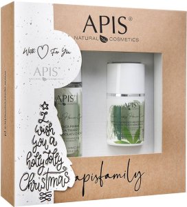 APIS_SET Zestaw świąteczny Cannabis łagodząca pianka do mycia twarzy 150ml + krem łagodząco-regenerujący 50ml 1