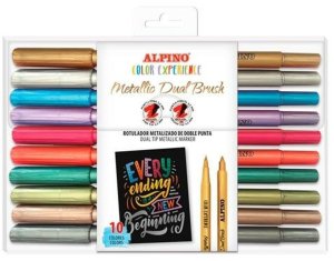 Zestaw markerów Alpino Color Experience Wielokolorowy Podwójny punkt Pędzel 10 Części 1