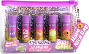 Lūpų balzamai vaikams Martinelia Super Girl, 5 vnt. 2