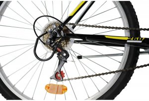 Miesto dviratis Bottari Milano 26", juodas/geltonas 2