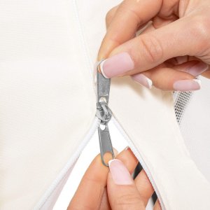 Huśtawka ogrodowa z daszkiem 4-osobowa kremowa UNIWERSALNY 12