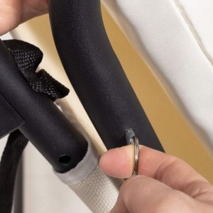 Huśtawka ogrodowa z daszkiem 4-osobowa kremowa UNIWERSALNY 27