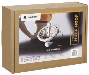 Hula hop z obciążeniem i masażerem odchudzające 24 wypustki niebieskie UNIWERSALNY 13