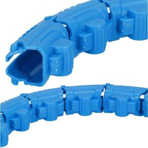 Hula hop z obciążeniem i masażerem odchudzające 24 wypustki niebieskie UNIWERSALNY 14