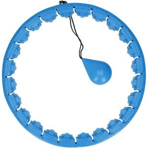 Hula hop z obciążeniem i masażerem odchudzające 24 wypustki niebieskie UNIWERSALNY 19