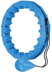 Hula hop z obciążeniem i masażerem odchudzające 24 wypustki niebieskie UNIWERSALNY 2