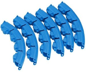 Hula hop z obciążeniem i masażerem odchudzające 24 wypustki niebieskie UNIWERSALNY 8