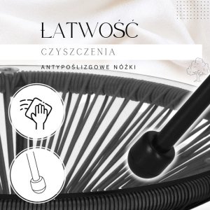 Zestaw mebli rattanowych 2 fotele ażurowe i okrągły stolik ze szklanym blatem czarny UNIWERSALNY 4