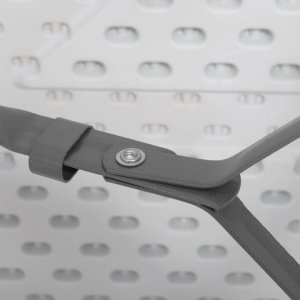 Ławka składana cateringowa 180 x 30 x 43 cm turystyczna biwak biało-szara UNIWERSALNY 14