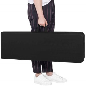 Ławka cateringowa, turystyczna składana na bankiet, 180 x 30 x 43 cm czarno-szara UNIWERSALNY 12