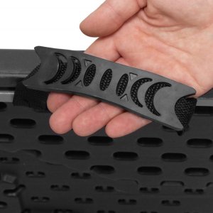 Ławka cateringowa, turystyczna składana na bankiet, 180 x 30 x 43 cm czarno-szara UNIWERSALNY 16