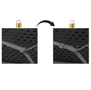 Ławka cateringowa, turystyczna składana na bankiet, 180 x 30 x 43 cm czarno-szara UNIWERSALNY 19