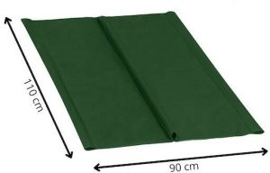 Materiał na siedzisko huśtawki ogrodowej 110 x 90 cm tkanina wodoodporna, ciemnozielona UNIWERSALNY 14