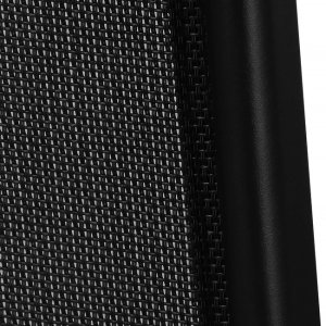 Krzesło ogrodowe metalowe na taras balkon, do 120 kg czarne UNIWERSALNY 27