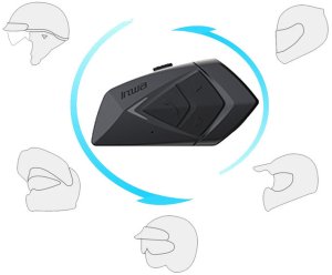 INTERKOM MOTOCYKLOWY BLUETOOTH DO KASKU PRO KASK SŁUCHAWKI NA MOTOCYKL BT INWA MZ-391 4