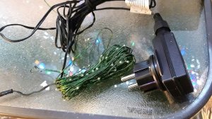 Lampki na druciku  sznur 10 m  100 LED  zewnętrzne oświetlenie świąteczne NR 0203 Zimny biały 2