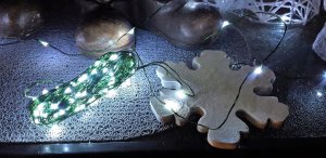 Lampki na druciku  sznur 10 m  100 LED  zewnętrzne oświetlenie świąteczne NR 0203 Zimny biały 3