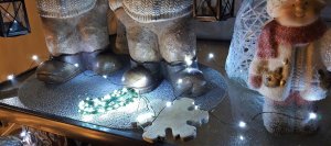 Lampki na druciku  sznur 10 m  100 LED  zewnętrzne oświetlenie świąteczne NR 0203 Zimny biały 6