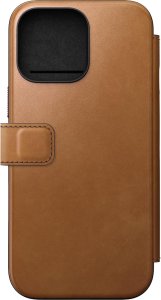 Nomad Modern Leather Folio, english Tan-C - iPhone 16 Pro 1