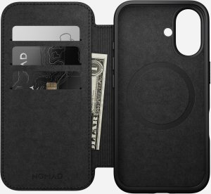 Nomad Nomad Modern Leather Folio, black - iPhone 16 2