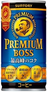 Kawa BOSS Premium Coffee z mlekiem i cukrem 185ml - Suntory 1