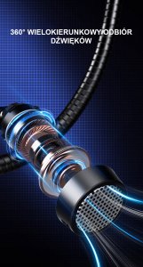 MIKROFON GAMINGOWY RGB DO KOMPUTERA LAPTOPA LED 8