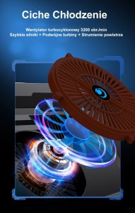 PODSTAWKA PODKŁADKA CHŁODZĄCA POD LAPTOP-A 12-17' 4