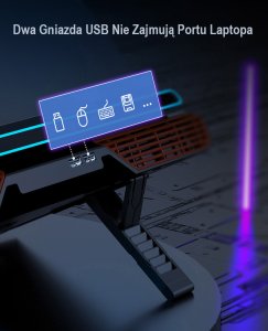 PODSTAWKA PODKŁADKA CHŁODZĄCA POD LAPTOP-A 12-17' 7