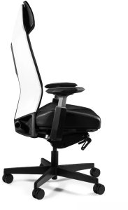 Fotel biurowy RONIN biały/czarny siatka UNIQUE 3