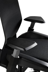 Fotel biurowy RONIN biały/czarny siatka UNIQUE 8