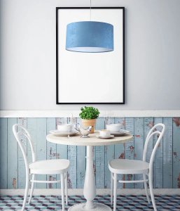 Lampa wisząca HOME 50 błękitna/biała BPS KONCEPT 2