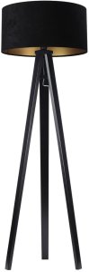 Lampa stojąca HOME 50 czarna/złota BPS KONCEPT 1