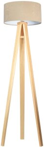 Lampa stojąca HOME 40 beżowa/biała/sosna BPS KONCEPT 1