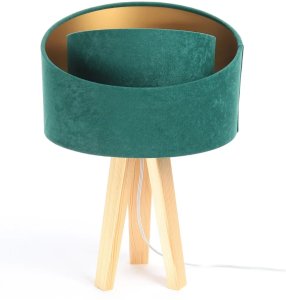 Lampa stołowa BPS KONCEPT Lampa stołowa GEMSTONE zielona/złota/sosna 2