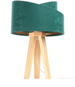 Lampa stołowa BPS KONCEPT Lampa stołowa GEMSTONE zielona/złota/sosna 3