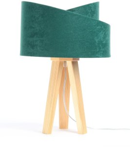Lampa stołowa BPS KONCEPT Lampa stołowa GEMSTONE zielona/złota/sosna 4