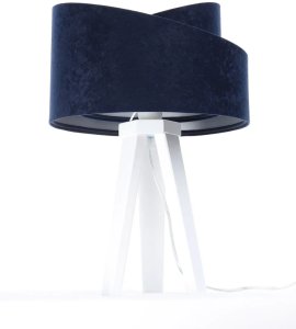 Lampa stołowa BPS KONCEPT Lampa stołowa GEMSTONE granatowa/srebrna/biała 3