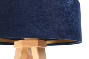 Lampa stołowa BPS KONCEPT Lampa stołowa GEMSTONE granatowa/złota/sosna 2