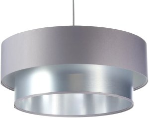 Lampa wisząca DOUBLE GRAY 50 szara/srebrna BPS KONCEPT 1