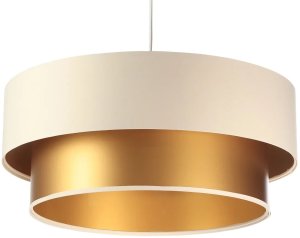 Lampa wisząca DOUBLE CREAM 60 kremowa/złota BPS KONCEPT 1