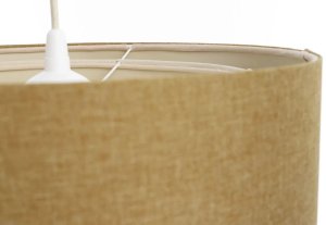 Lampa wisząca BPS KONCEPT Lampa wisząca ERUTAN DOUBLE RATTAN 40 żółta/kremowa 6