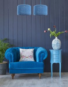 Lampa wisząca COTTON 30 niebieska BPS KONCEPT 4