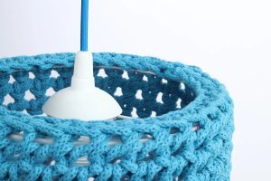 Lampa wisząca COTTON 25 niebieska BPS KONCEPT 2