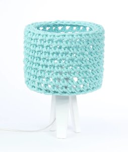 Lampa stołowa BPS KONCEPT Lampa stołowa COTTON WOOD turkusowa 3