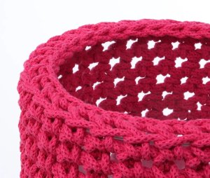 Lampa stołowa COTTON WOOD czerwona BPS KONCEPT 2