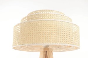 Lampa podłogowa BPS KONCEPT Lampa stojąca BOHO TRI rattan 3